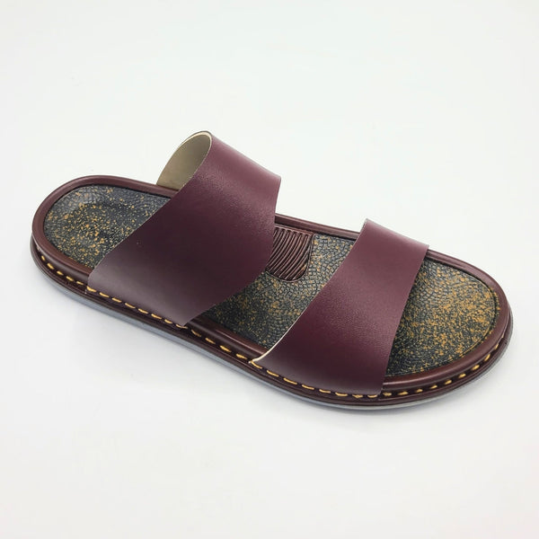 Signature Men's Slippers (Soft Sole Maroon)